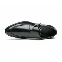 Elegante Herren-Schuhe aus Kunstleder mit Schnalle