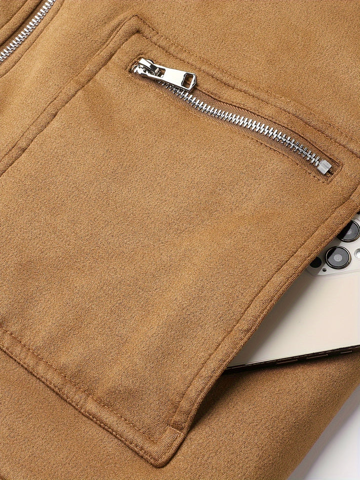 Herrenjacke mit Kragen und Futter