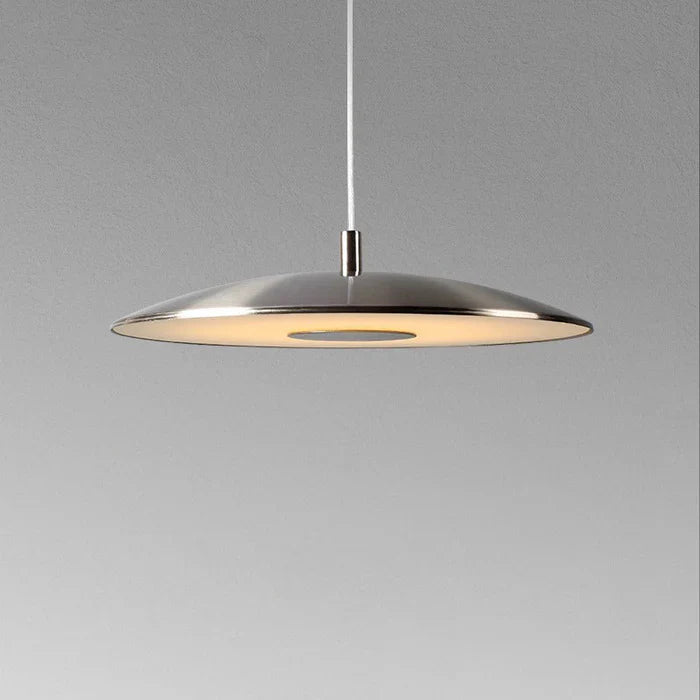 Schlanke LED-Pendelleuchte in Tellerform – Moderne Deckenleuchte