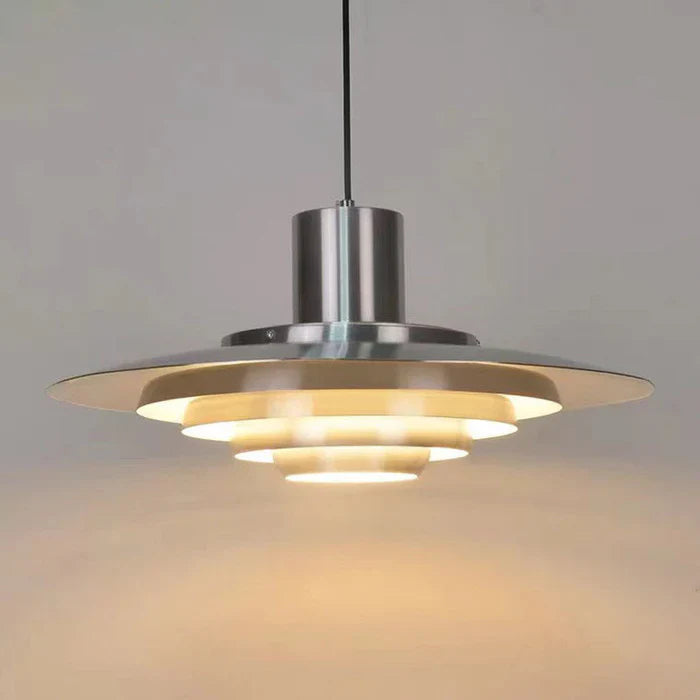 Retro Pendelleuchte aus Aluminium – Mehrlagige LED-Leuchte