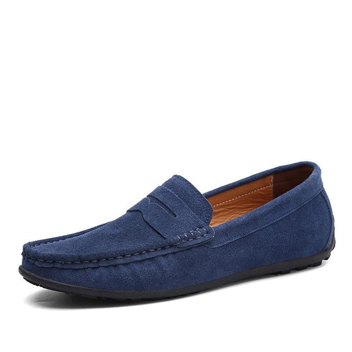 Elegante Herrenmokassins aus Wildleder