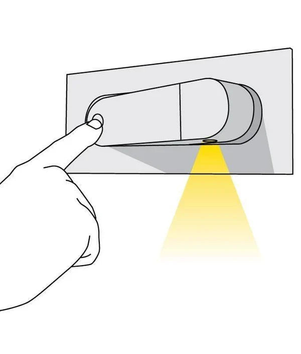 Moderne regulierbare LED-Wandleuchte zum Lesen