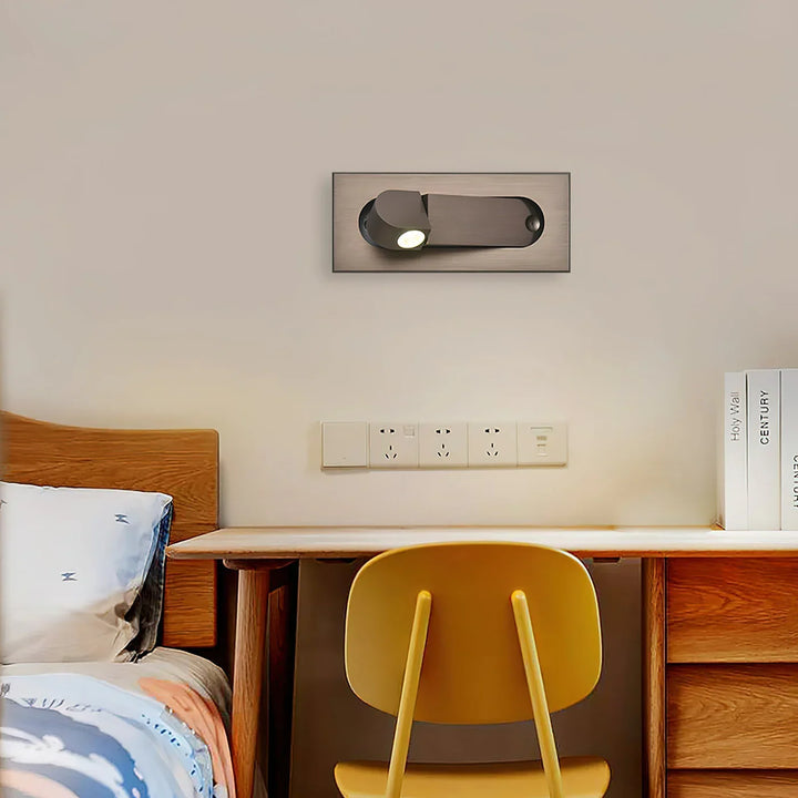 Moderne regulierbare LED-Wandleuchte zum Lesen