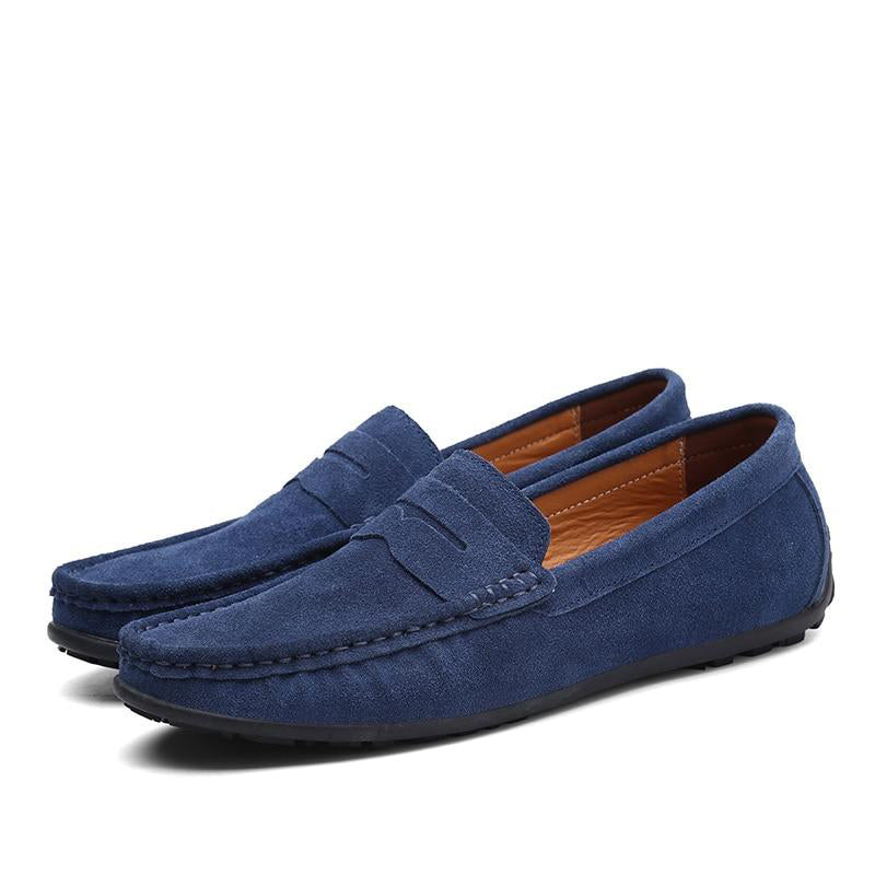 Elegante Herrenmokassins aus Wildleder