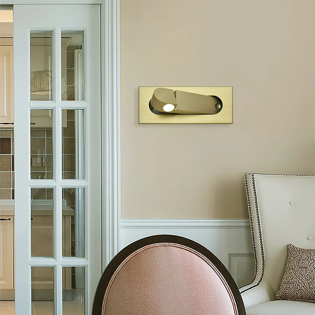 Moderne regulierbare LED-Wandleuchte zum Lesen