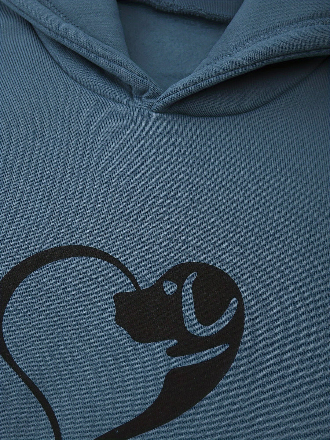 Damen-Kapuzenpullover mit Hundemotiv und Pfote