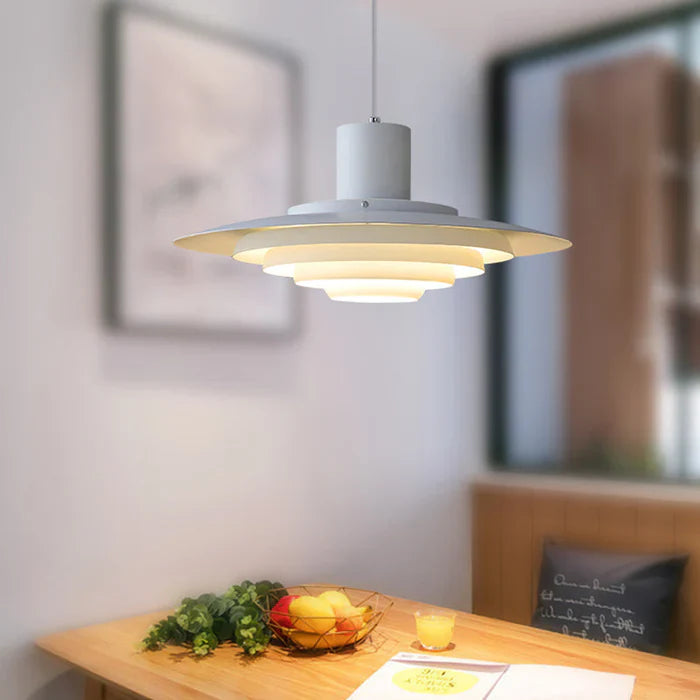 Retro Pendelleuchte aus Aluminium – Mehrlagige LED-Leuchte