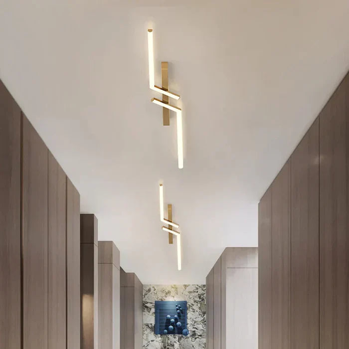 Moderne LED-Deckenleuchte – Geometrisches Design