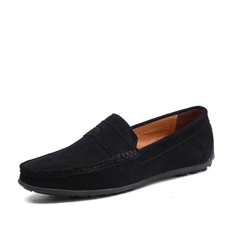 Elegante Herrenmokassins aus Wildleder