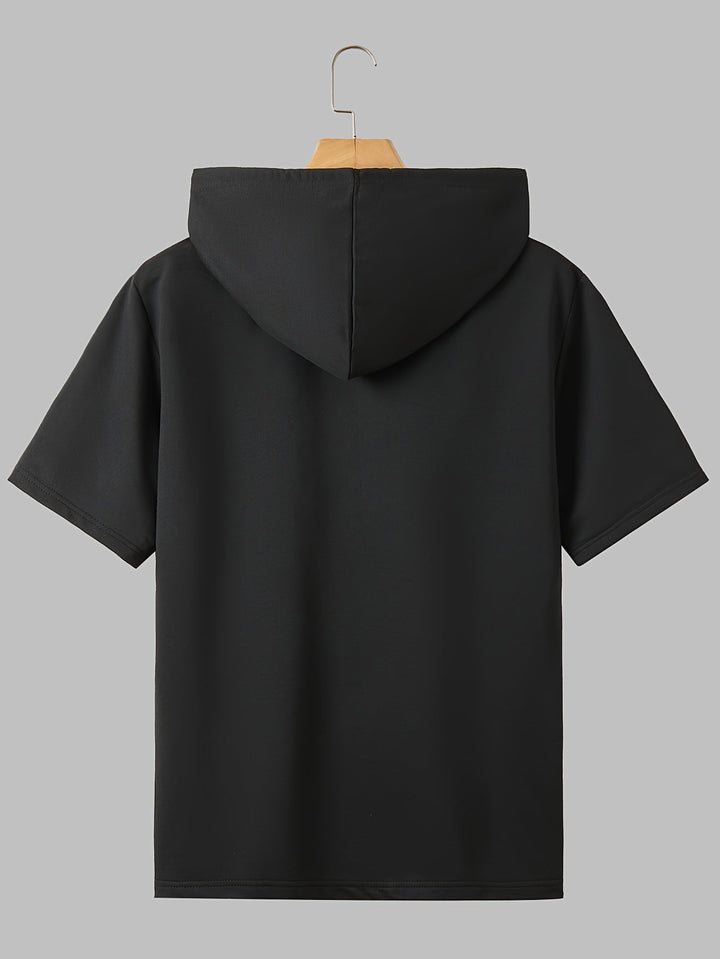 Herren Kapuzen-T-Shirt - Kurzarm