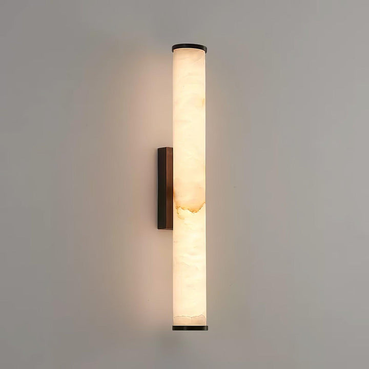 Moderne LED-Wandleuchte mit Alabasterschirm – elegante Wandlampe für Schlafzimmer und Wohnzimmer