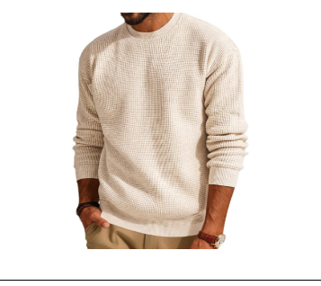 Herren Grobstrickpullover im klassischen Schnitt