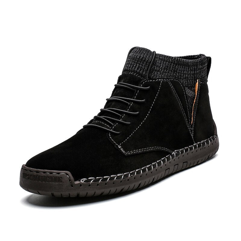 Elegante und bequeme Herrenstiefel aus Wildleder
