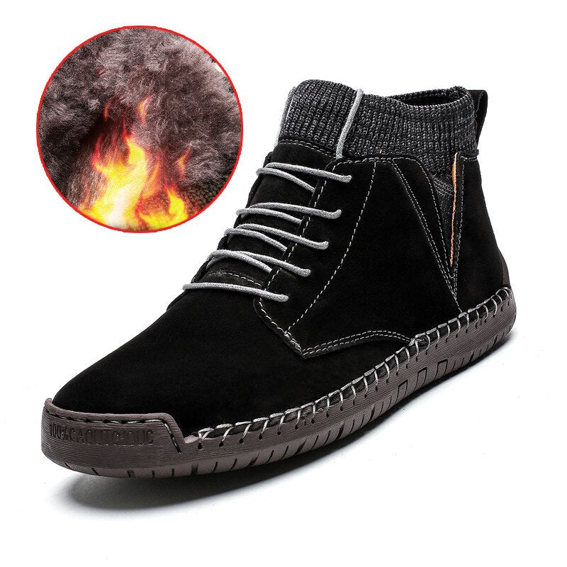 Elegante und bequeme Herrenstiefel aus Wildleder