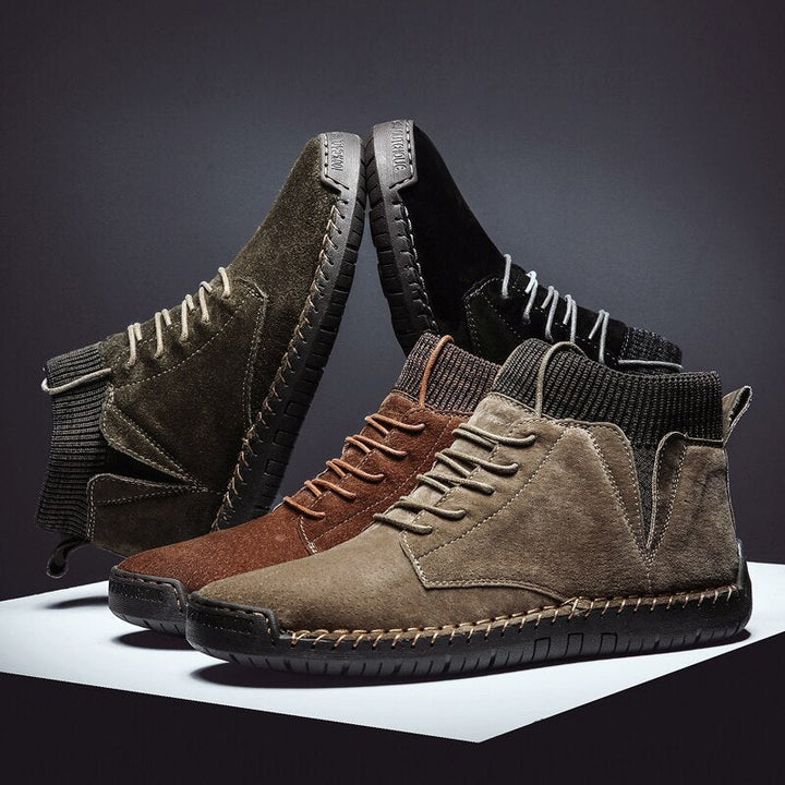 Elegante und bequeme Herrenstiefel aus Wildleder
