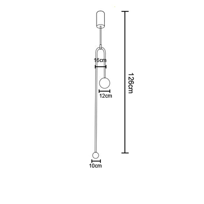Moderne LED-Pendelleuchte mit kugelförmigen Schirmen – Minimalistisches Design