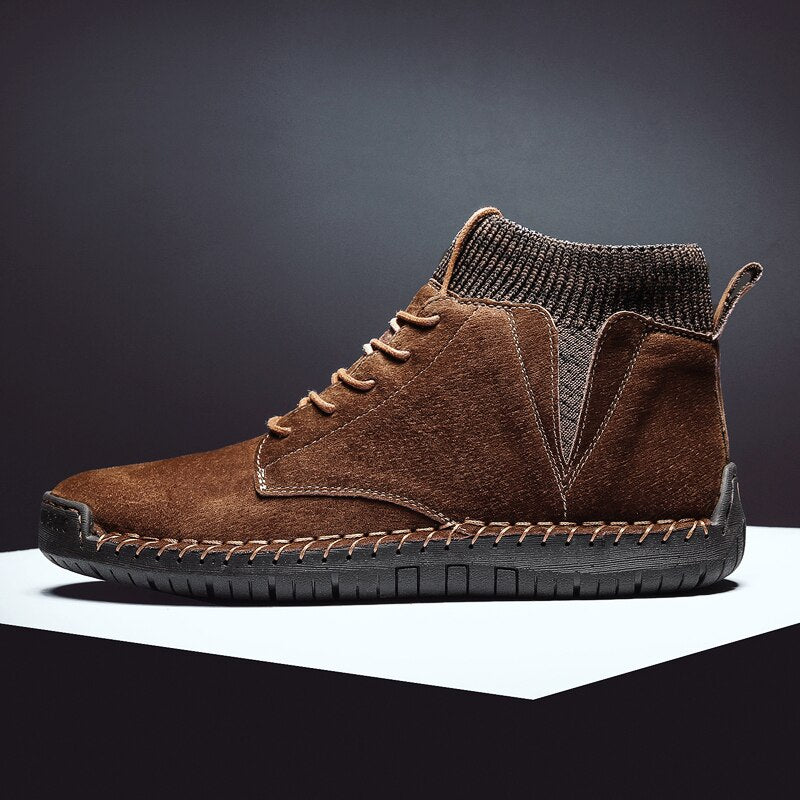 Elegante und bequeme Herrenstiefel aus Wildleder