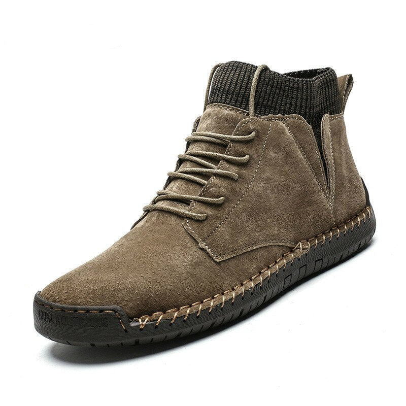 Elegante und bequeme Herrenstiefel aus Wildleder