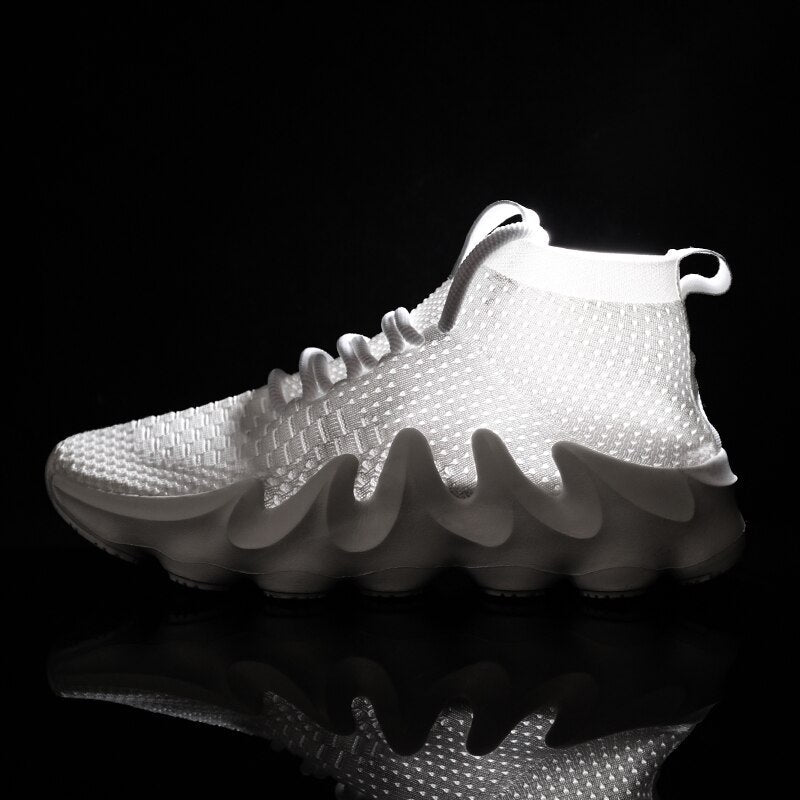Mesh-Sneaker für Männer mit breiter Sohle