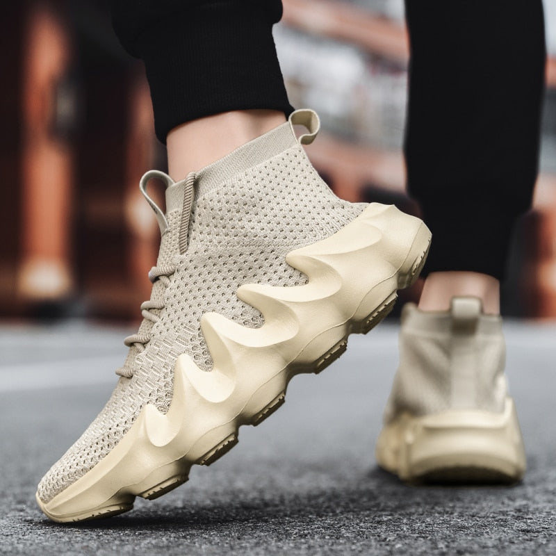 Mesh-Sneaker für Männer mit breiter Sohle