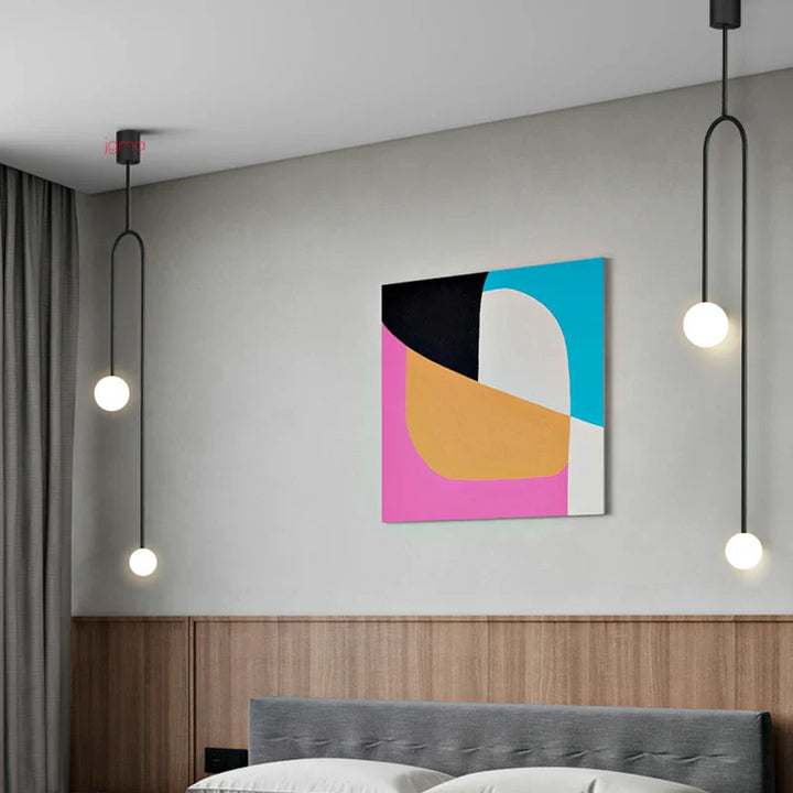Moderne LED-Pendelleuchte mit kugelförmigen Schirmen – Minimalistisches Design
