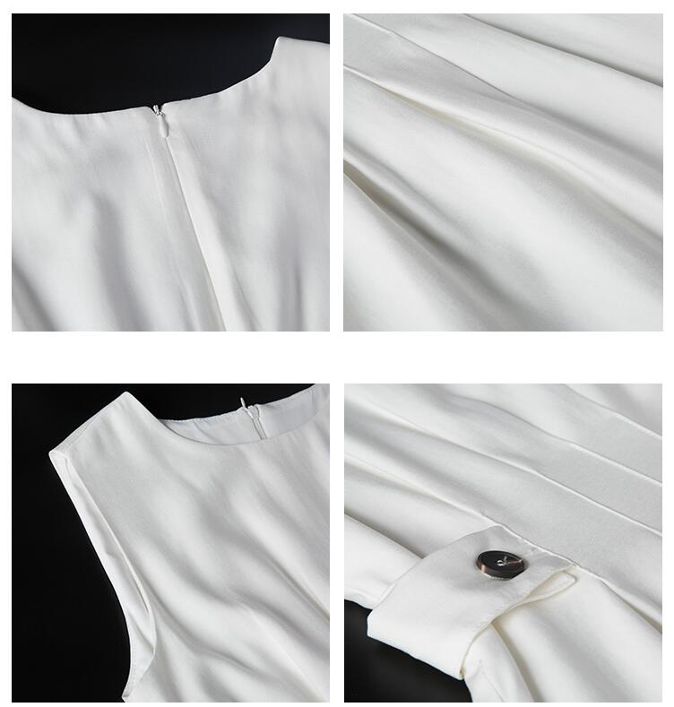 Minimalistisches ärmelloses Midikleid