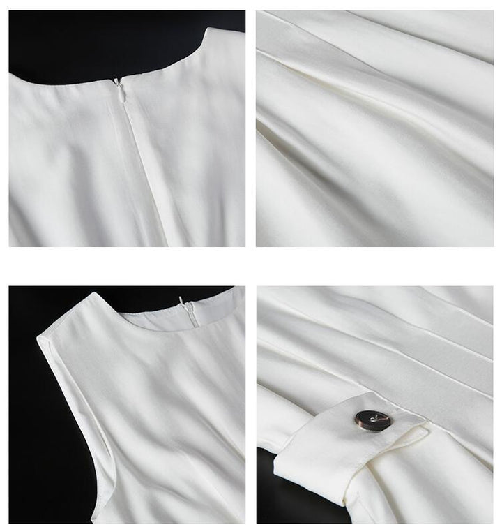 Minimalistisches ärmelloses Midikleid