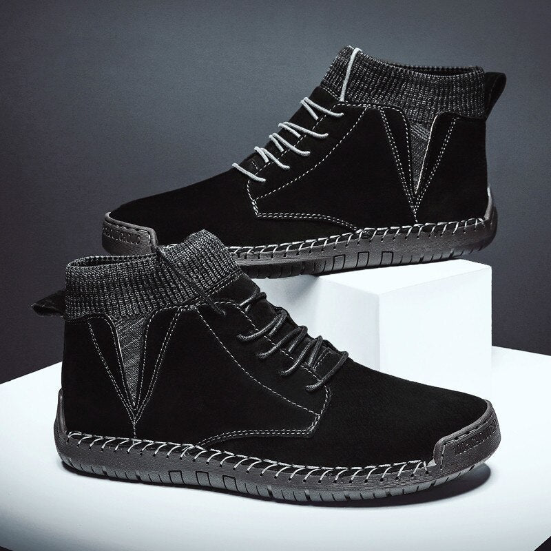 Elegante und bequeme Herrenstiefel aus Wildleder