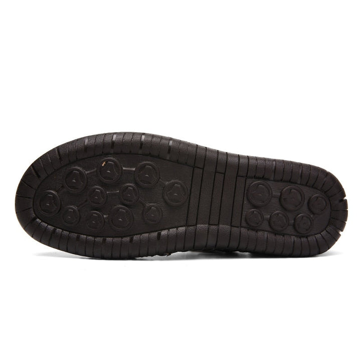 Herren-Sommersandalen aus Kunstleder – atmungsaktive Freizeitschuhe mit Flexsohle