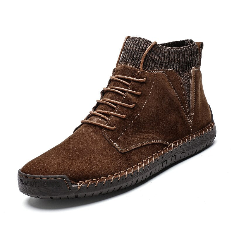 Elegante und bequeme Herrenstiefel aus Wildleder