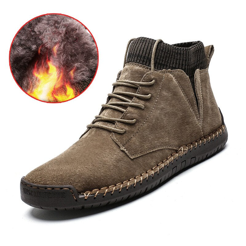Elegante und bequeme Herrenstiefel aus Wildleder