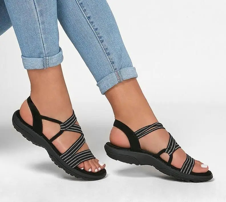Damen-Orthopädische Sportsandalen mit verstellbaren Riemen