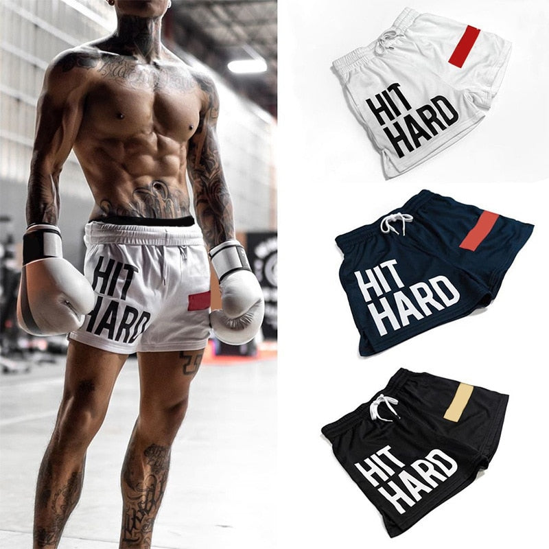 Workout-Shorts für Männer mit inspirierenden Aufschriften