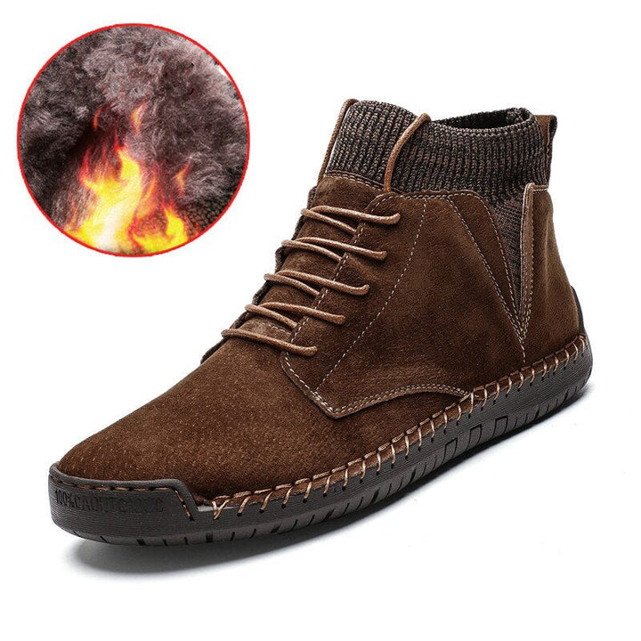 Elegante und bequeme Herrenstiefel aus Wildleder