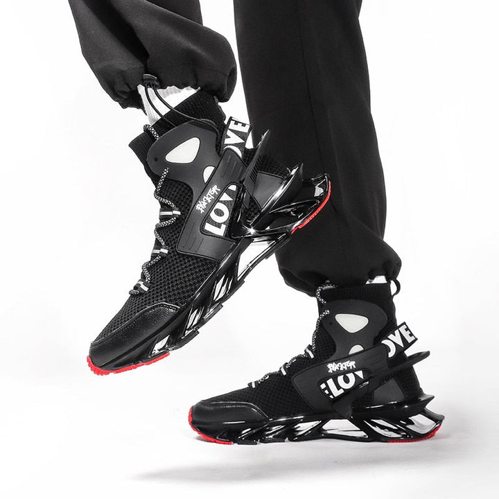 Hohe Sneakers für Männer im Techwear-Stil