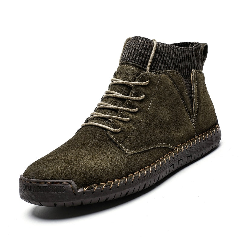 Elegante und bequeme Herrenstiefel aus Wildleder