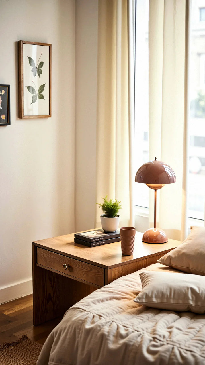 Kabellose Tischlampe mit minimalistischem Design