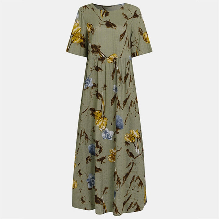Maxikleid mit floralem Muster