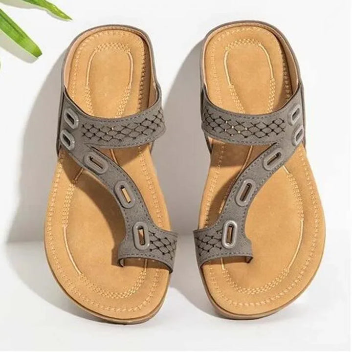 Orthopädische Damensandalen mit anatomischer Sohle