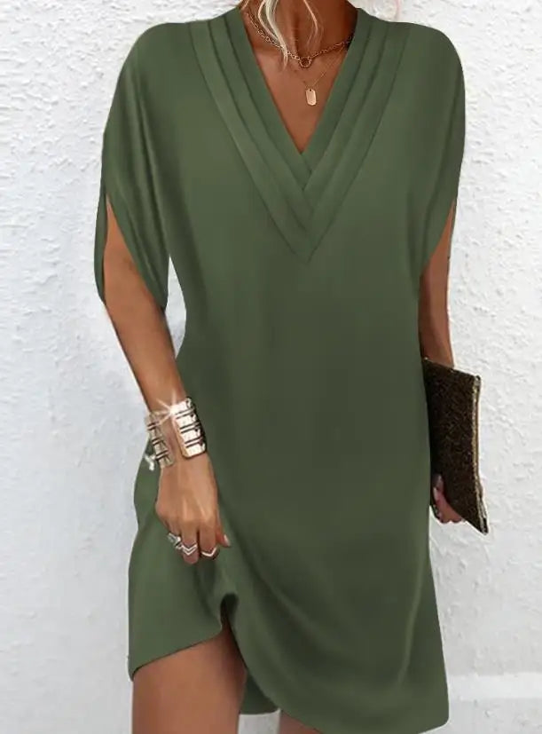Elegantes Cocktailkleid mit V-Ausschnitt
