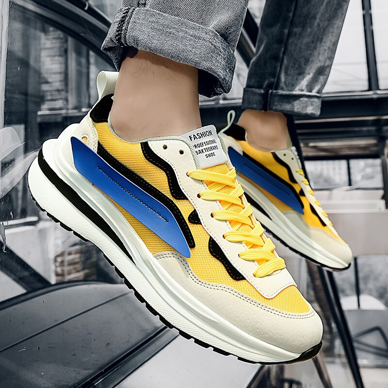 Herren-Sneaker im Vintage-Stil mit Wildleder-Details