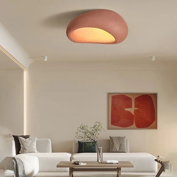 LED-Deckenleuchte im Wabi-Sabi-Stil – dekorative Deckenleuchte mit organischer Form