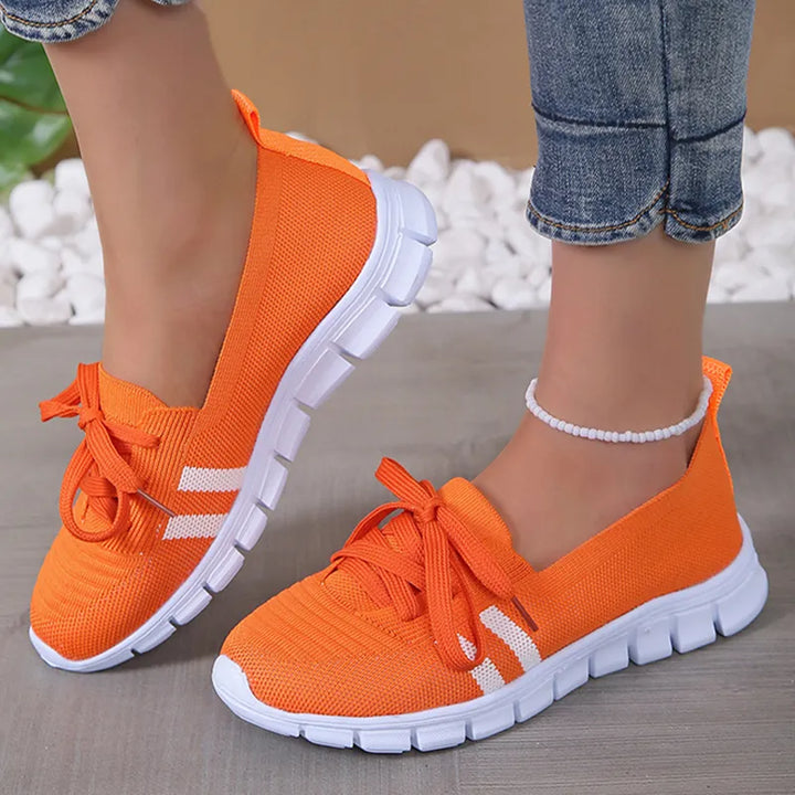 Sportliche Damen-Sneakers mit atmungsaktivem Stoff
