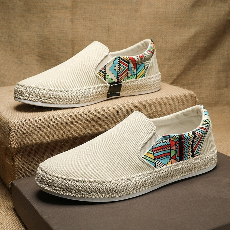 Espadrilles für Männer mit ethnischem Touch