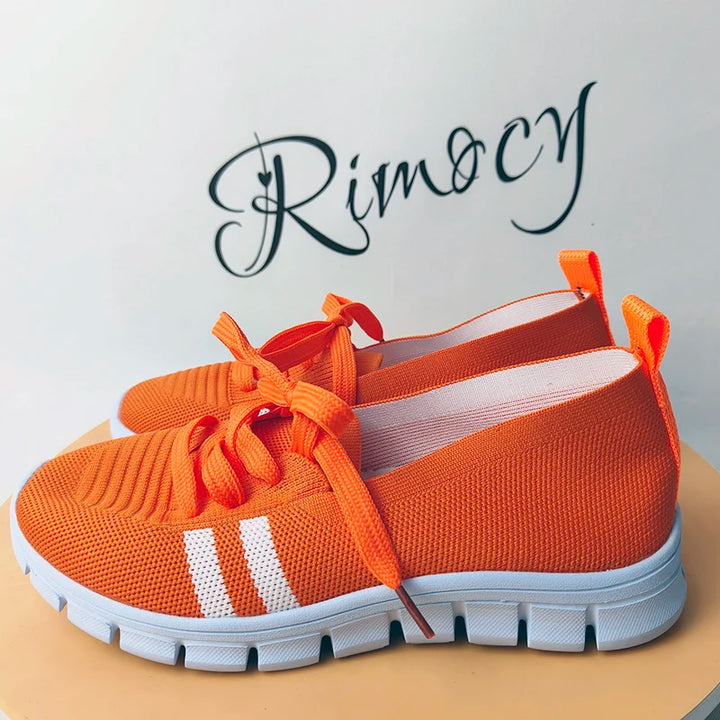 Sportliche Damen-Sneakers mit atmungsaktivem Stoff