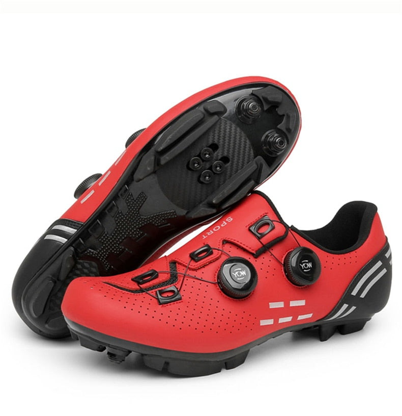 Fahrradschuhe mit mechanischer Verriegelung