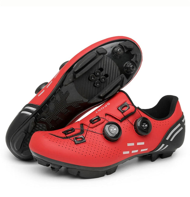 Fahrradschuhe mit mechanischer Verriegelung
