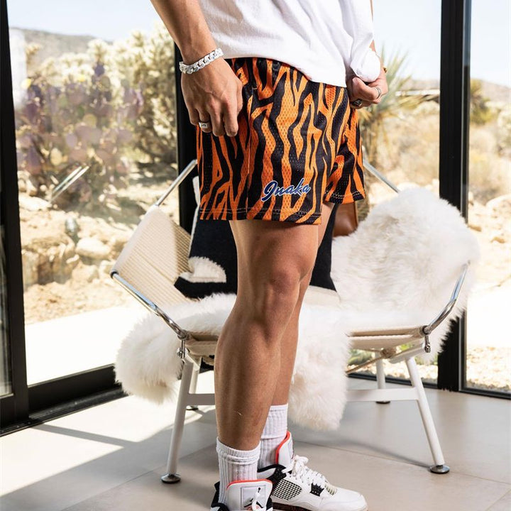 Kurze Herren-Shorts mit Tiermuster