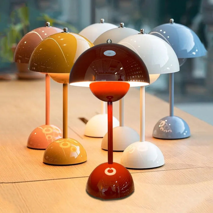 Kabellose Tischlampe mit minimalistischem Design