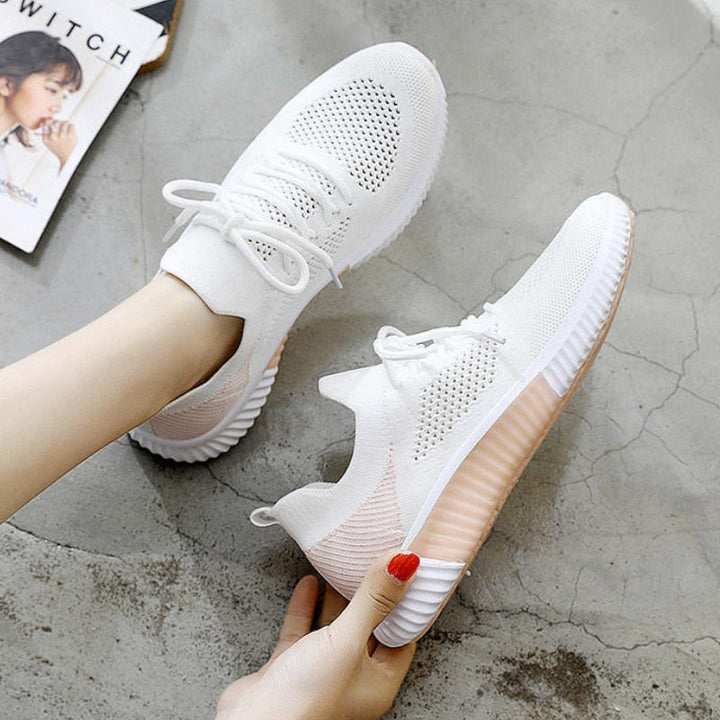 Sportschuhe für Damen mit atmungsaktivem Mesh und gepolsterter Sohle